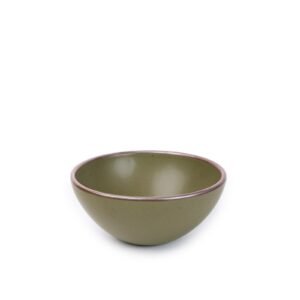 Vellax Supply soup bowl in Pine Green, glazed stoneware