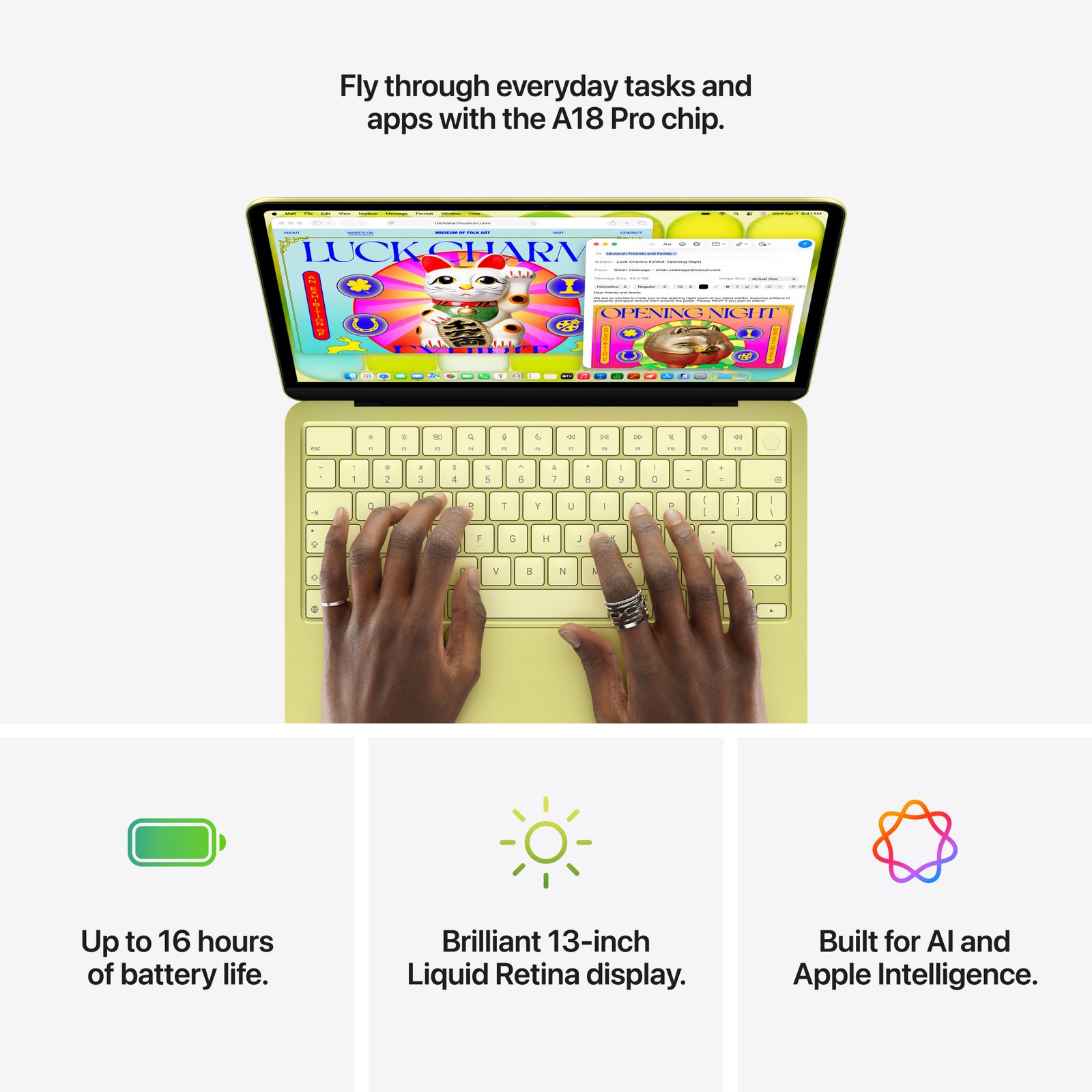 MacBook Neo - 512GB Storage - Magic Keyboard with Touch ID - Indigo