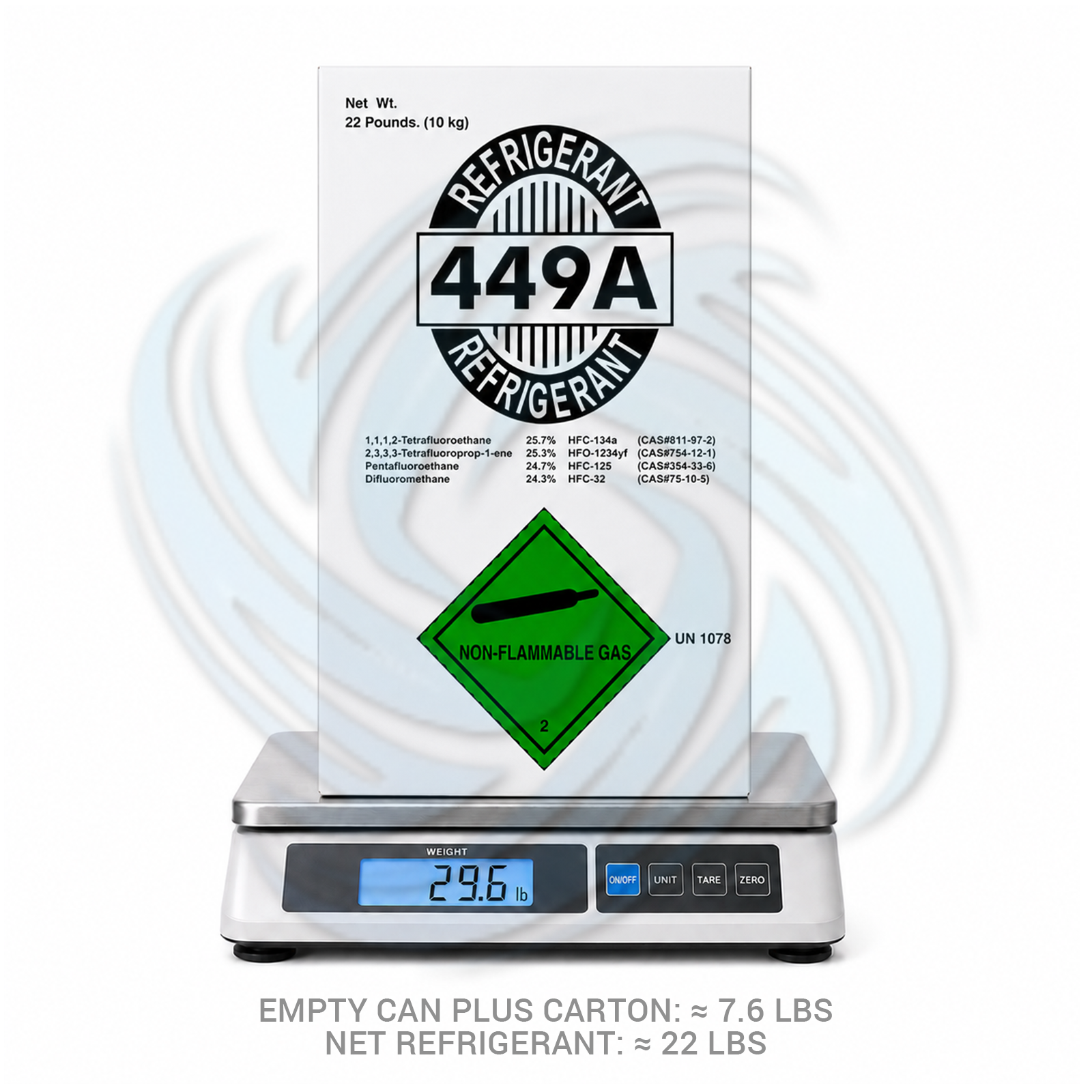 25 lb R449A Refrigerant Cylinder for Commercial Refrigeration - Image 6