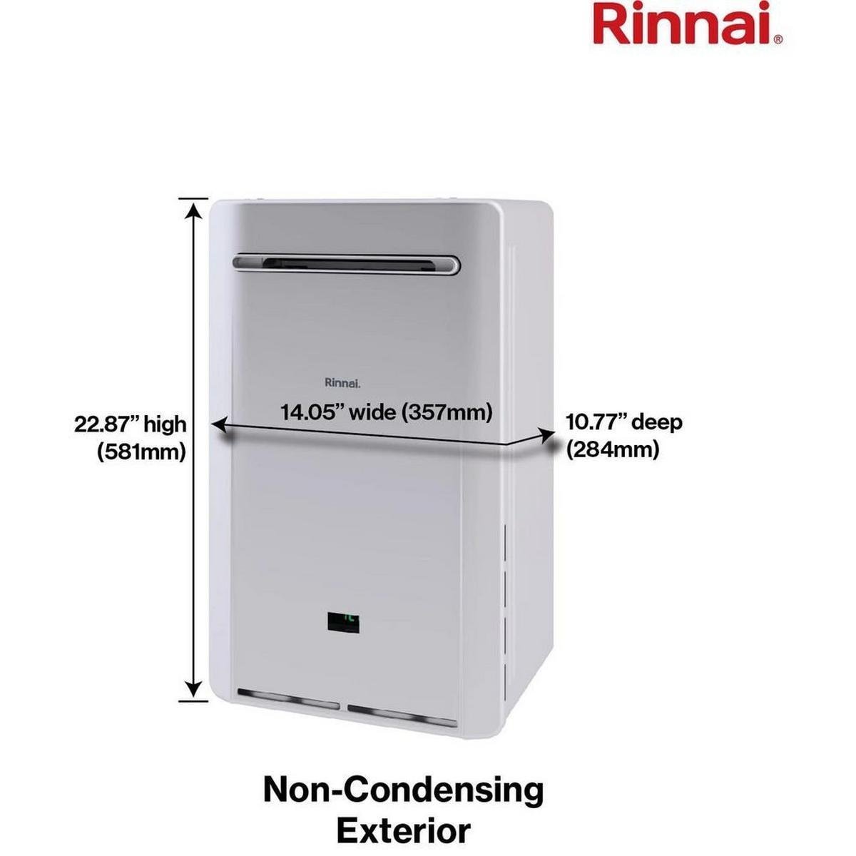 Rinnai REP Model Series 199 MBH Indoor Non-Condensing Natural Gas Tankless Water Heater - Image 5